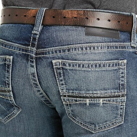 Ariat M7 Rocker Stretch Coltrane Stackable Straight-Leg Jeans for Men - 32x34 - Picture 4 of 10